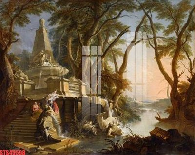 File in mica Tranh sơn dầu phương tây tổng hợp STS45598 (bản gốc) siêu trong