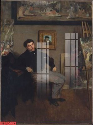 File gốc Tranh sơn dầu phương tây tổng hợp STS45692 (in lụa) tranh mã đáo