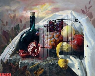 File tranh Tranh sơn dầu phương tây tổng hợp STS4576 (file gốc) chuẩn màu in