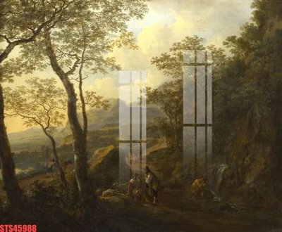 File gốc Tranh sơn dầu phương tây tổng hợp STS45988 (in tráng gương) ốp tường