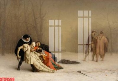 File gốc Tranh sơn dầu phương tây tổng hợp STS4599 (in tráng gương) hiện đại