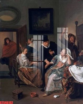 File in trần Tranh sơn dầu phương tây tổng hợp STS46192 (bản gốc) mây trời