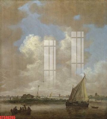 File in trần Tranh sơn dầu phương tây tổng hợp STS46265 (bản gốc) bầu trời