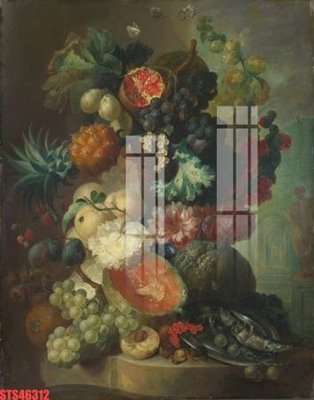 File PSD Tranh sơn dầu phương tây tổng hợp STS46312 (gốc) tách lớp chi tiết