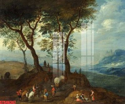 File in trần Tranh sơn dầu phương tây tổng hợp STS46367 (bản gốc 3D) sống động