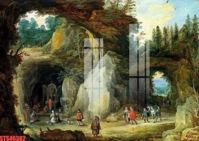 Download file gốc Tranh sơn dầu phương tây tổng hợp STS46382 (in lụa) hoa lá