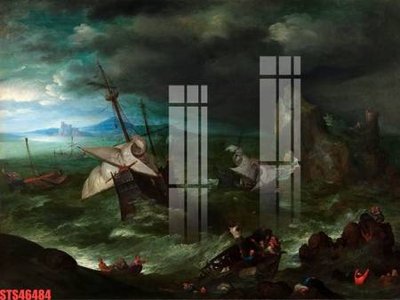 File gốc Tranh sơn dầu phương tây tổng hợp STS46484 (in lụa) họa tiết 3D