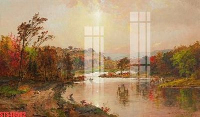 File tranh Tranh sơn dầu phương tây tổng hợp STS46502 (file gốc) chủ đề phong thủy