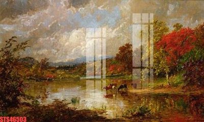 File tranh Tranh sơn dầu phương tây tổng hợp STS46503 (bản gốc) in lụa 5D