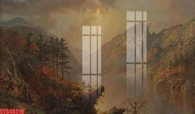 File in trần Tranh sơn dầu phương tây tổng hợp STS46510 (file gốc) hoa văn 3D