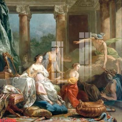 File in ấn Tranh sơn dầu phương tây tổng hợp STS46533 (bản gốc) từ file gốc