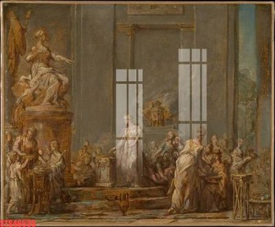 File in lụa Tranh sơn dầu phương tây tổng hợp STS46539 (tân cổ điển) Tranh sơn dầu phương tây tổng hợp STS46539