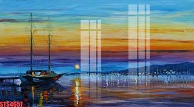 File in ấn Tranh sơn dầu phương tây tổng hợp STS4657 chuyên nghiệp