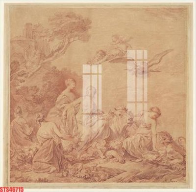 File ảnh Tranh sơn dầu phương tây tổng hợp STS46715 (gốc) in decal dán tường