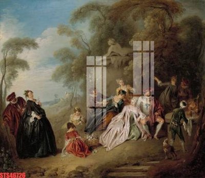 Hình ảnh file gốc in lụa Tranh sơn dầu phương tây tổng hợp STS46726