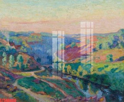 File gốc Tranh sơn dầu phương tây tổng hợp STS46800 (in mica) làm bảng hiệu