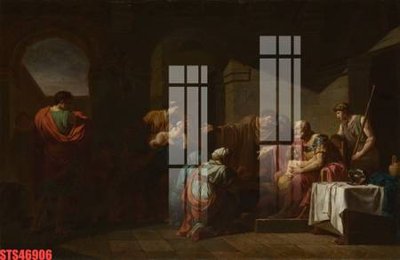 File in trần Tranh sơn dầu phương tây tổng hợp STS46906 (bản gốc 3D) sống động