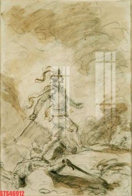 File in trần Tranh sơn dầu phương tây tổng hợp STS46912 (bản gốc) bầu trời