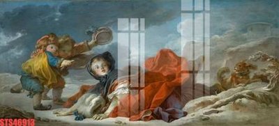 File in trần Tranh sơn dầu phương tây tổng hợp STS46913 (bản gốc) phong cảnh