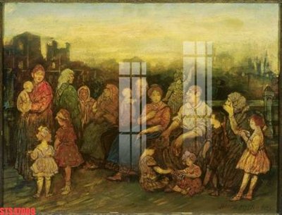 File in trần Tranh sơn dầu phương tây tổng hợp STS47009 (file gốc) hoa văn 3D