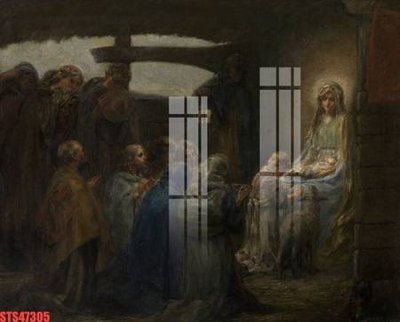 File in trần Tranh sơn dầu phương tây tổng hợp STS47305 (bản gốc 3D) sống động