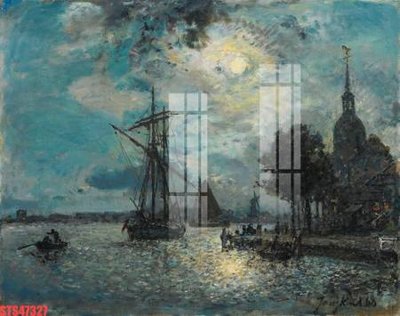 File in lụa Tranh sơn dầu phương tây tổng hợp STS47327 (hoa văn) Tranh sơn dầu phương tây tổng hợp STS47327