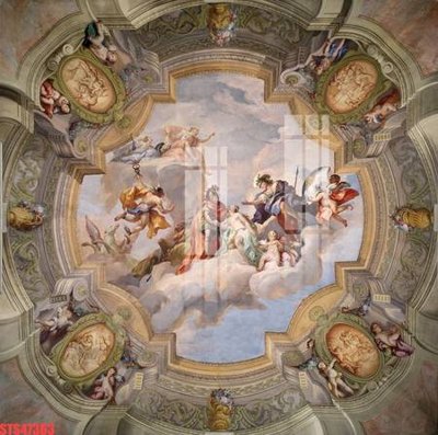 File tranh Tranh sơn dầu phương tây tổng hợp STS47363 (bản gốc) in lụa 5D