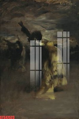 File in trần Tranh sơn dầu phương tây tổng hợp STS47523 (file gốc) chủ đề vũ trụ