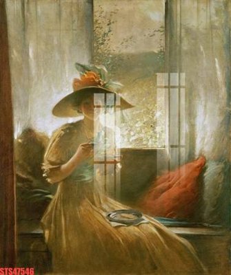 File gốc Tranh sơn dầu phương tây tổng hợp STS47546 (in mica) trang trí