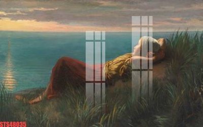 Download file gốc Tranh sơn dầu phương tây tổng hợp STS48035 (in mica) trong suốt