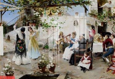 Tải file tranh gốc Tranh sơn dầu phương tây tổng hợp STS48086 chất lượng cao