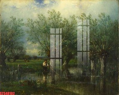 Download file Tranh sơn dầu phương tây tổng hợp STS48102 (gốc) in mica cao cấp