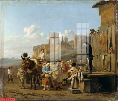 Tải file Tranh sơn dầu phương tây tổng hợp STS48225 (gốc) làm tranh trang trí