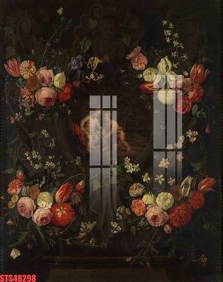 File tranh Tranh sơn dầu phương tây tổng hợp STS48298 (bản gốc) in lụa 5D