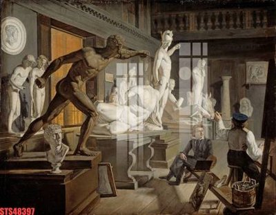 File gốc Tranh sơn dầu phương tây tổng hợp STS48397 (in lụa) cao cấp