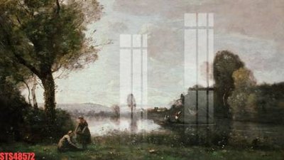 File tranh Tranh sơn dầu phương tây tổng hợp STS48572 (gốc) in vải canvas