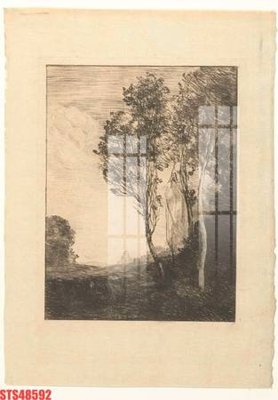 File in trần Tranh sơn dầu phương tây tổng hợp STS48592 (bản gốc) bầu trời