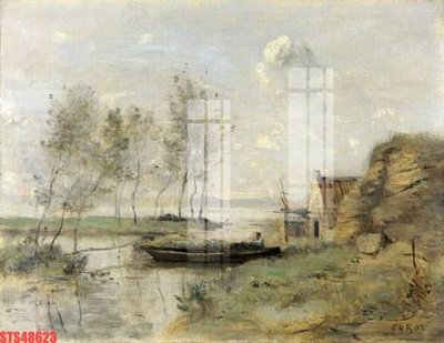 File in trần Tranh sơn dầu phương tây tổng hợp STS48623 (bản gốc) bầu trời