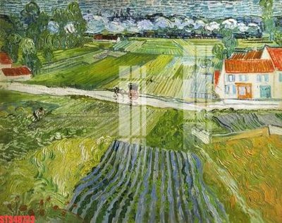 Tải file Tranh sơn dầu phương tây tổng hợp STS48723 (gốc) chủ đề hoa sen