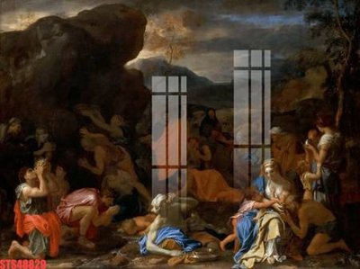 File tranh Tranh sơn dầu phương tây tổng hợp STS48829 (file gốc) chuẩn màu in