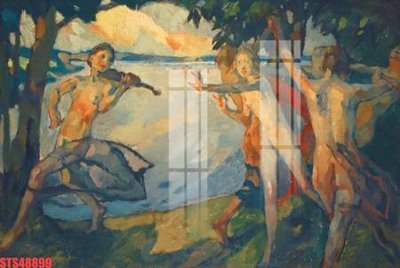 Tải file Tranh sơn dầu phương tây tổng hợp STS48899 (gốc) in ấn chất lượng