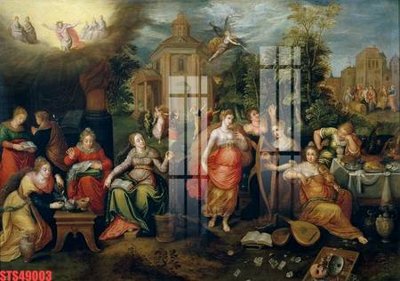 File gốc Tranh sơn dầu phương tây tổng hợp STS49003 (in tráng gương) nghệ thuật