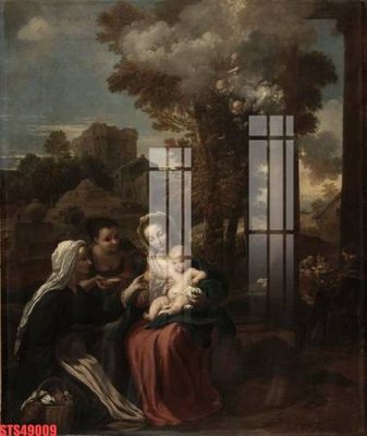 File in lụa Tranh sơn dầu phương tây tổng hợp STS49009 (tân cổ điển) Tranh sơn dầu phương tây tổng hợp STS49009