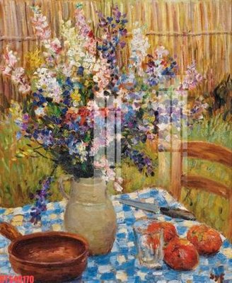 File gốc Tranh sơn dầu phương tây tổng hợp STS49170 (in mica) trang trí