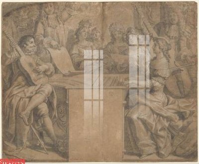 Download file Tranh sơn dầu phương tây tổng hợp STS49224 (gốc) in mica bàn thờ