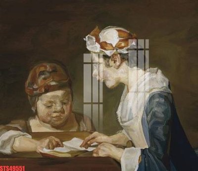 Download file Tranh sơn dầu phương tây tổng hợp STS49551 (chuẩn in) chất lượng cao