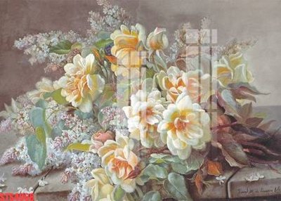 File gốc Tranh sơn dầu phương tây tổng hợp STS4968 (vector) cho in ấn