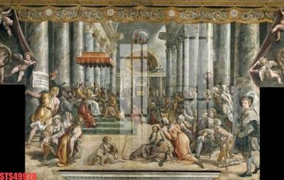 File gốc Tranh sơn dầu phương tây tổng hợp STS49928 (in 3D) cho trang trí