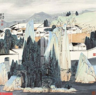 Download file Tranh sơn dầu phương tây tổng hợp STS50063 (chất lượng in ấn)