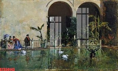 File gốc Tranh sơn dầu phương tây tổng hợp STS50143 (cho in 3D) độc đáo